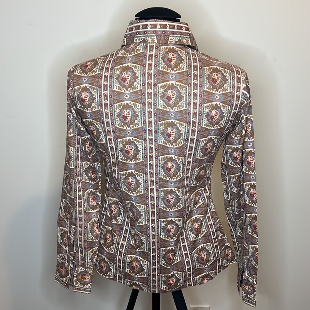 Vintage 70s Button up Top - Picture 2 of 4